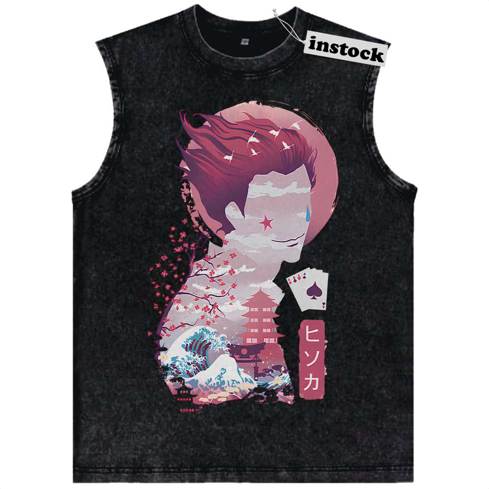 Hisoka Tank Top, Hunter x Hunter Tank Top, HxH Tank Top, Anime Tank Top, Vintage Tank Top