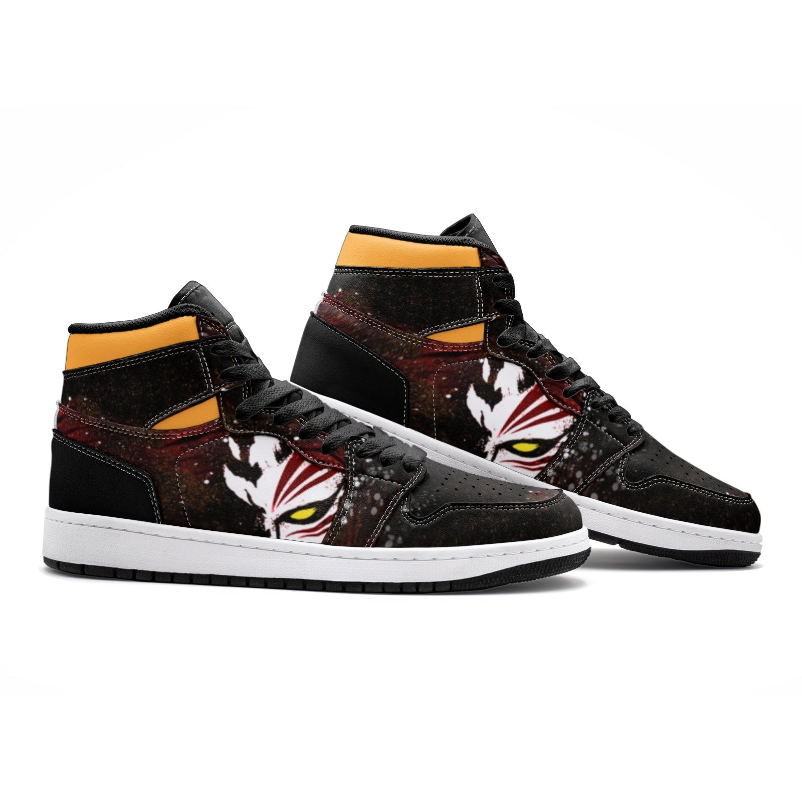 Alternative view of Hollow Ichigo Bleach Custom Sneaker Mid 1 Basketball Shoes - Otaku Hall