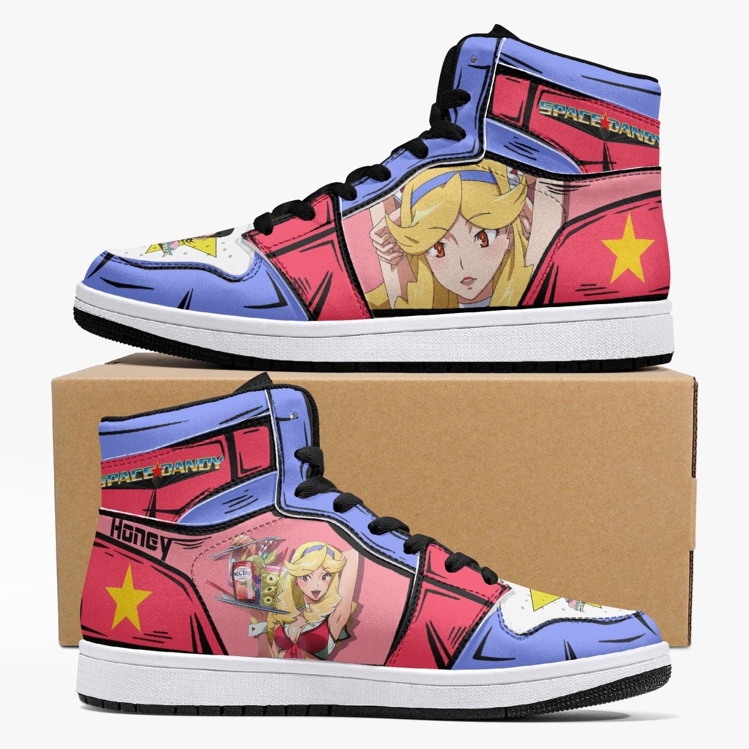 Honey Space Dandy Custom Sneaker Mid 1 Basketball Shoes - Otaku Hall