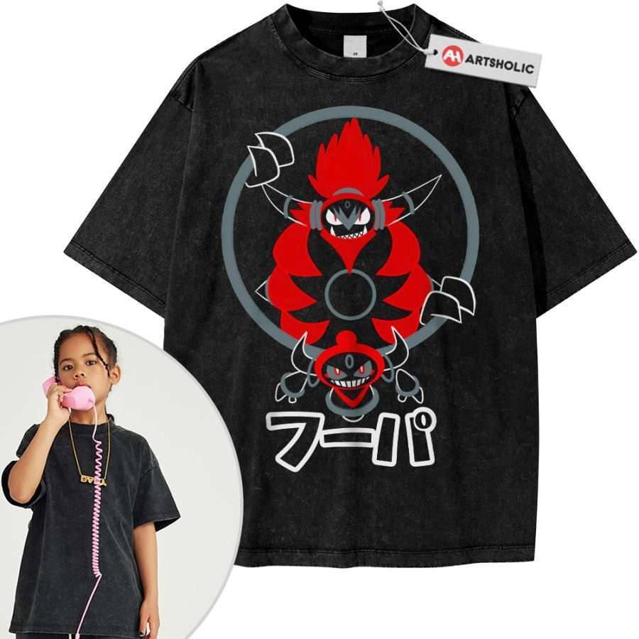 Alternative view of Hoopa Shirt For Kids, Pokemon Shirt For Kids, Anime Shirt For Kids, Vintage Tee For Kids