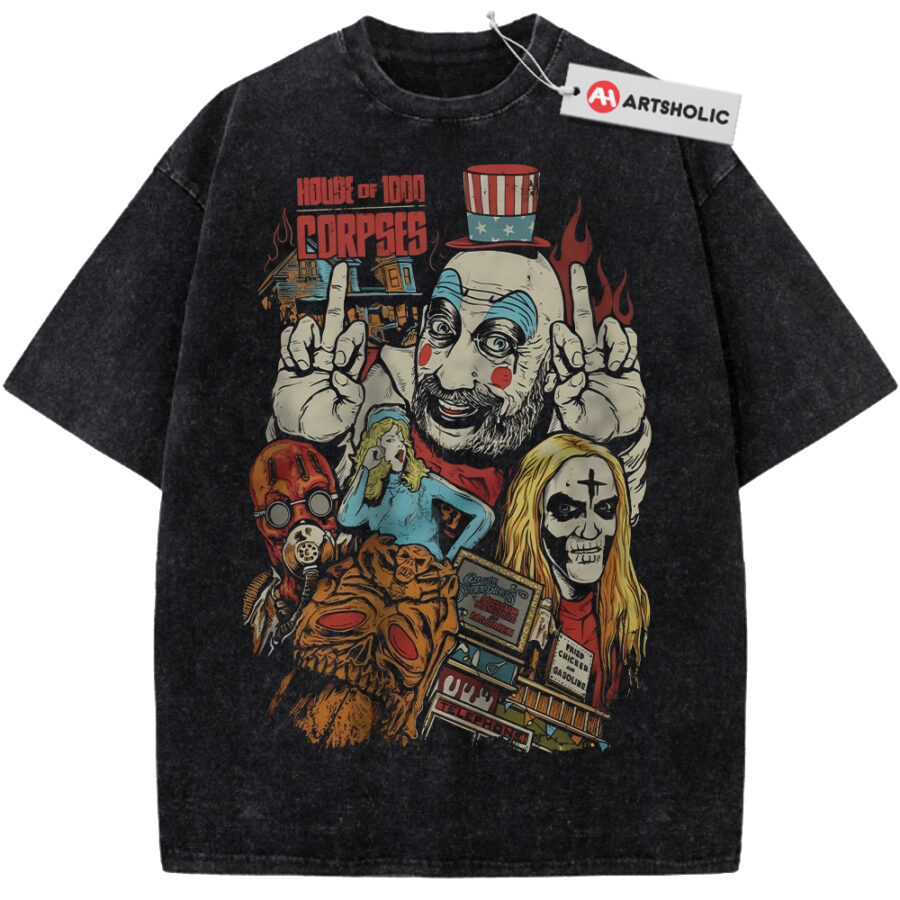 Alternative view of House of 1000 Corpses Shirt, Horror Movie Shirt, Halloween Shirt, Vintage Tee