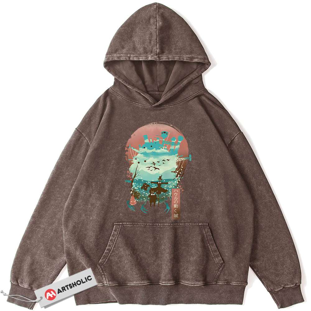 Howl's Moving Castle Hoodie, Studio Ghibli Hoodie, Anime Hoodie, Vintage Hoodie