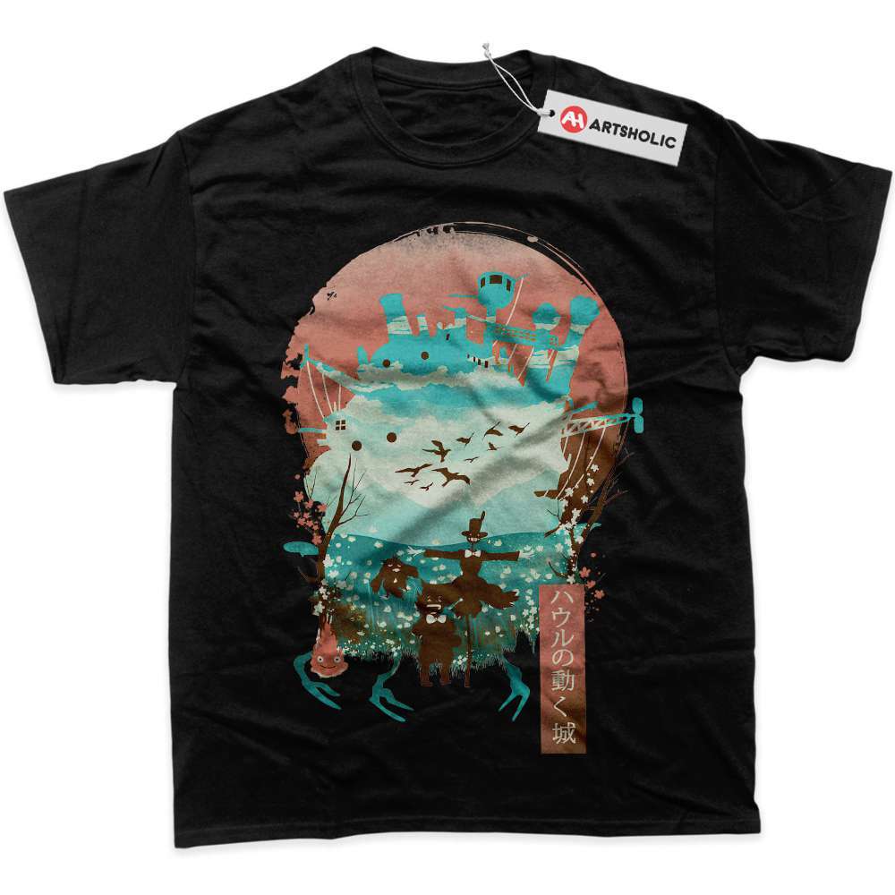 Alternative view of Howl's Moving Castle Shirt, Studio Ghibli Shirt, Anime Shirt, Graphic Tee