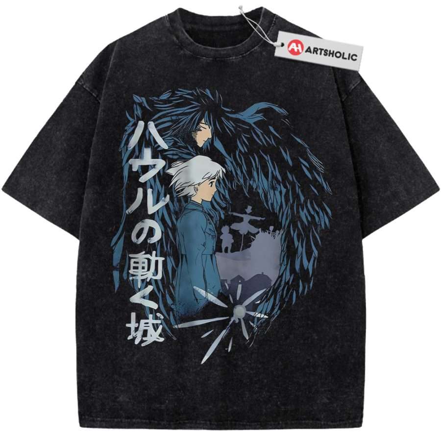 Alternative view of Howl's Moving Castle Shirt, Studio Ghibli Shirt, Anime Shirt, Vintage Tee