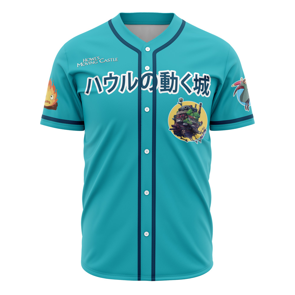 Howls Moving Castle Studio Ghibli Custom Baseball Jersey - Otaku Hall