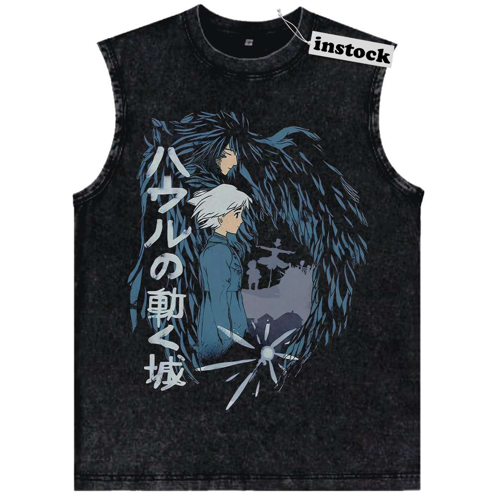 Howl's Moving Castle Tank Top, Studio Ghibli Tank Top, Anime Tank Top, Vintage Tank Top