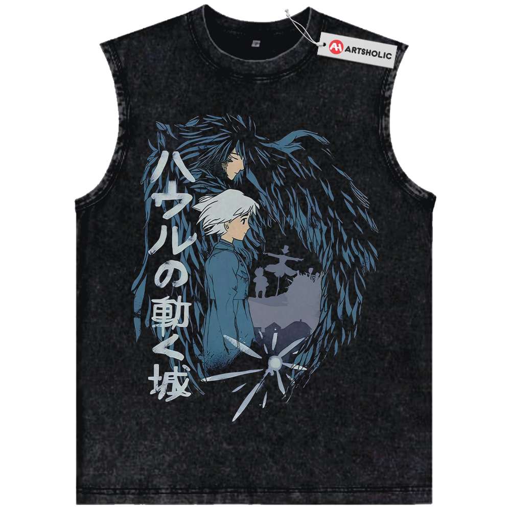 Howl's Moving Castle Tank Top, Studio Ghibli Tank Top, Anime Tank Top, Vintage Tank Top