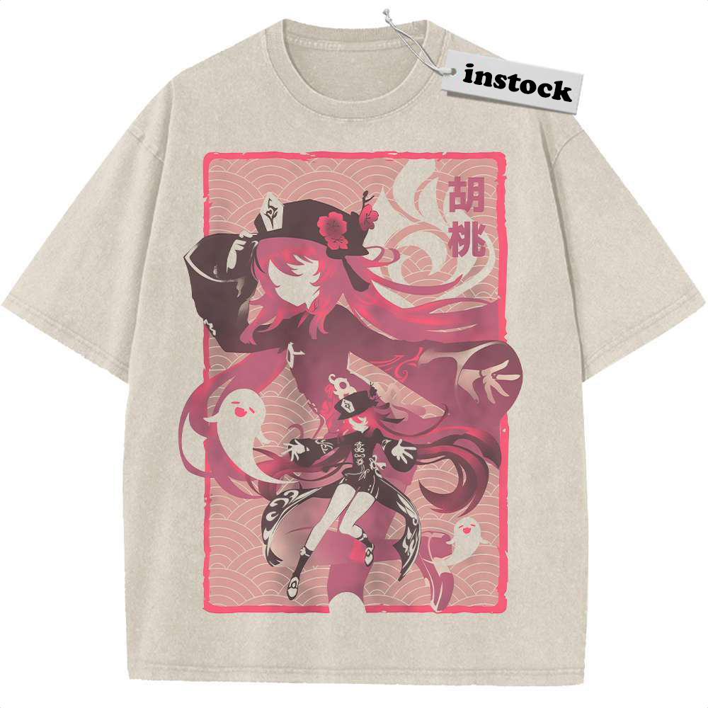 Hu Tao Shirt, Genshin Impact Shirt, Game Shirt, Vintage T-Shirt