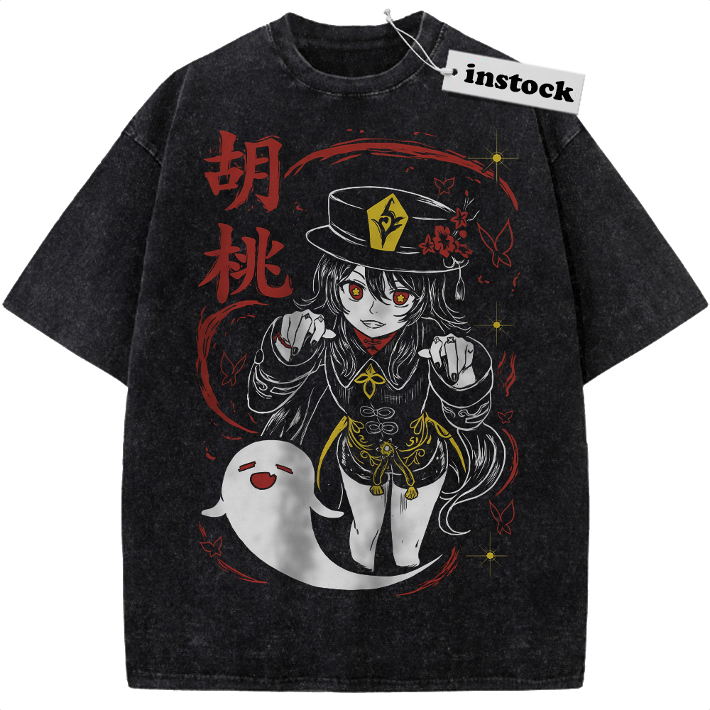 Hu Tao Shirt, Genshin Impact Shirt, Game Shirt, Vintage T-Shirt