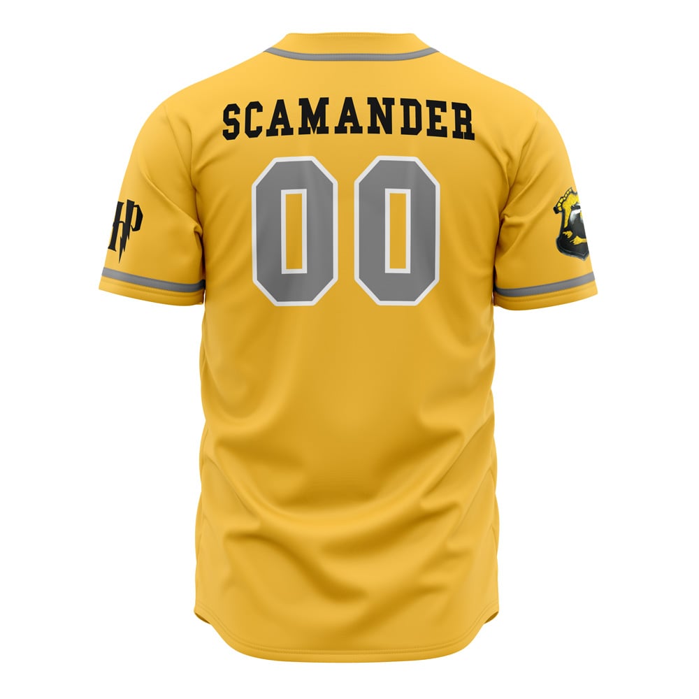 Alternative view of Hufflepuff House Harry Potter Baseball Jersey