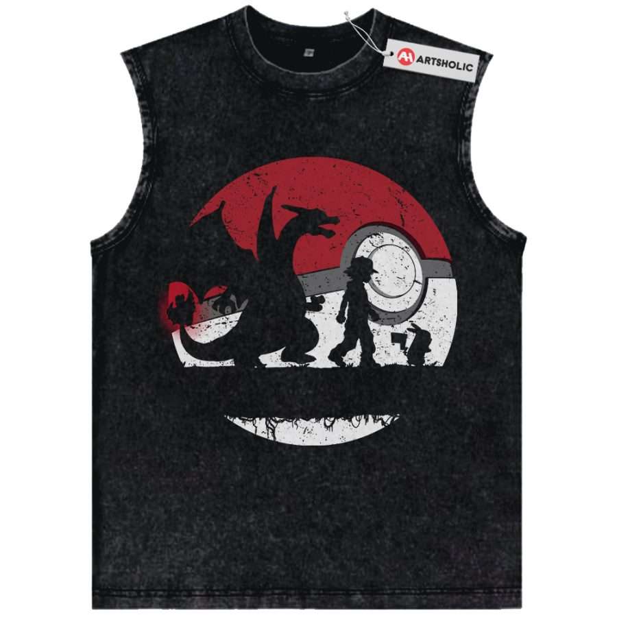 Alternative view of Hukuna Matata Tank Top, Pokemon Tank Top, Anime Tank Top, Vintage Tank Top
