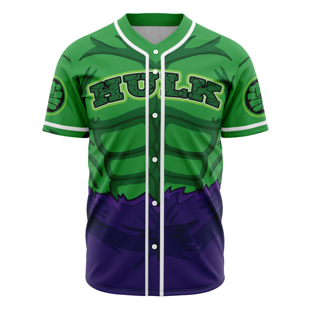 Hulk Marvel Custom Baseball Jersey
