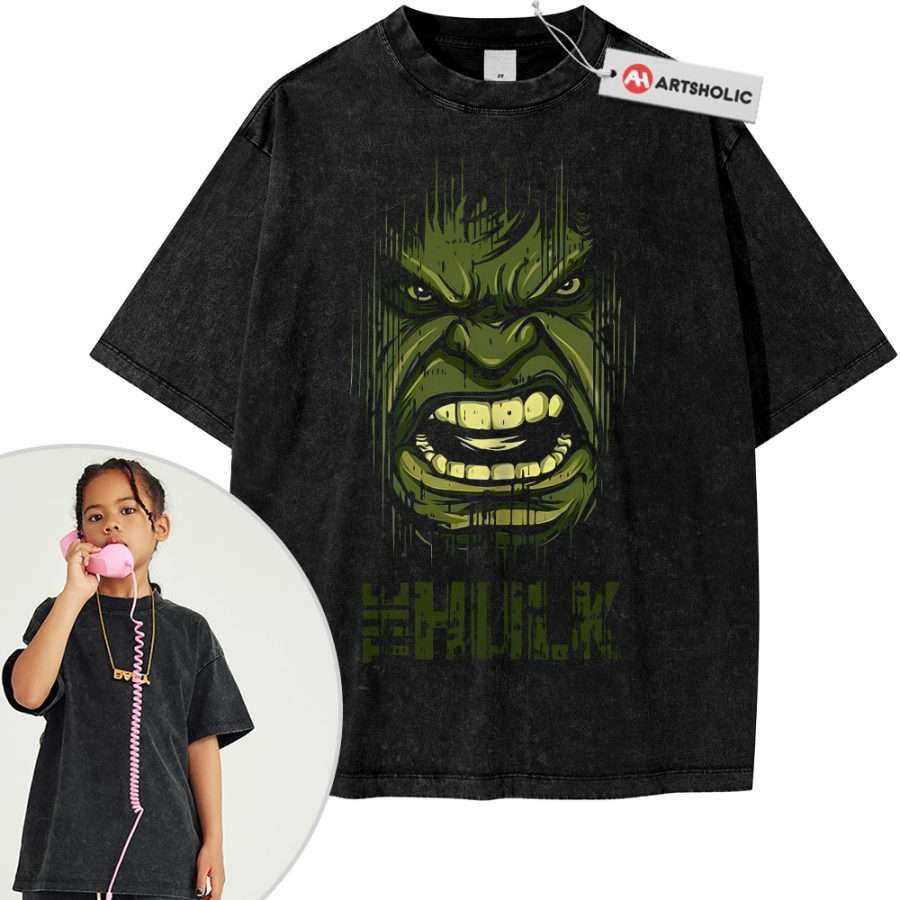 Alternative view of Hulk Shirt For Kids, Marvel Comics Shirt For Kids, Vintage T-Shirt For Kids