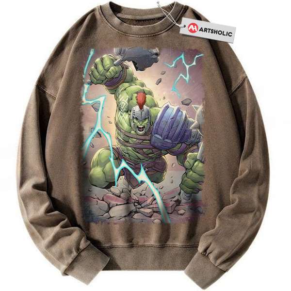 Alternative view of Hulk Sweatshirt, Marvel Comics Sweatshirt, Vintage Sweatshirt