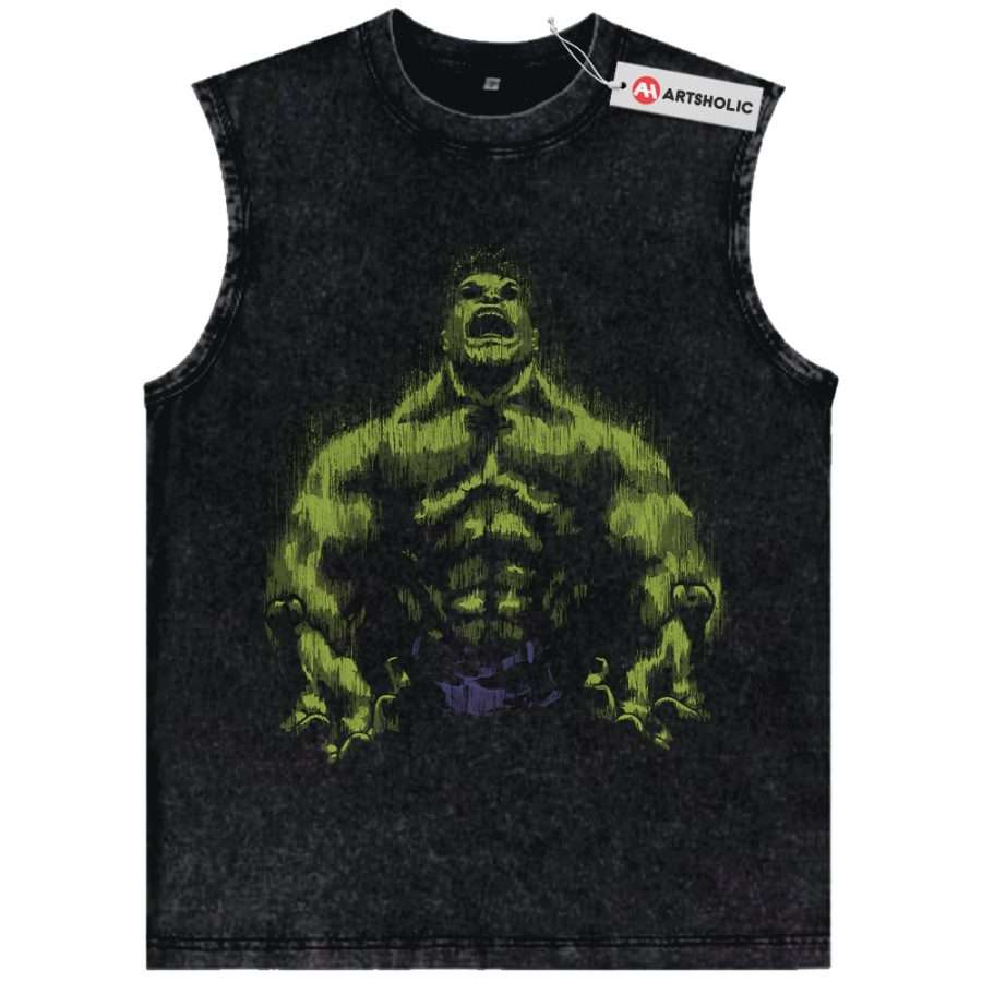 Alternative view of Hulk Tank Top, Marvel Comics Tank Top, Vintage Tank Top