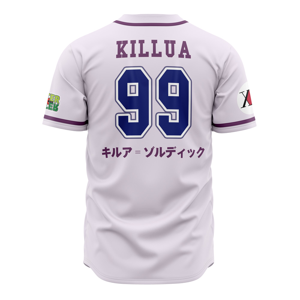 Alternative view of Hunter Association Killua Hunter X Hunter Custom Baseball Jersey - Otaku Hall