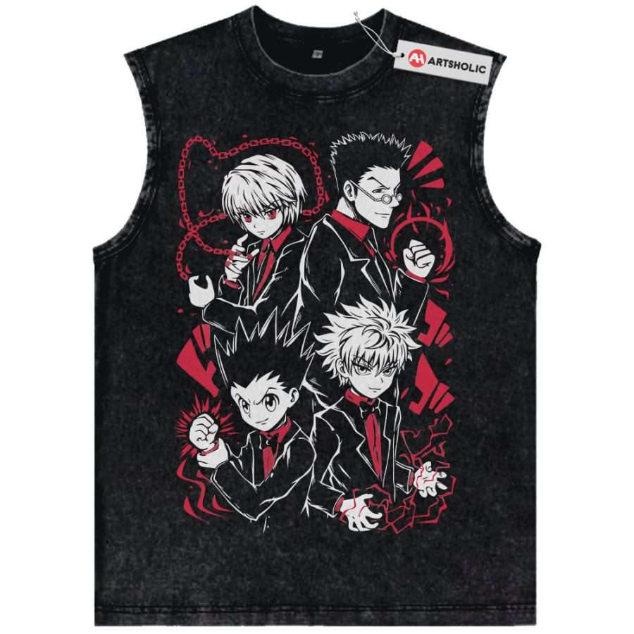 Alternative view of Hunter x Hunter Tank Top, HxH Tank Top, Anime Tank Top, Vintage Tank Top