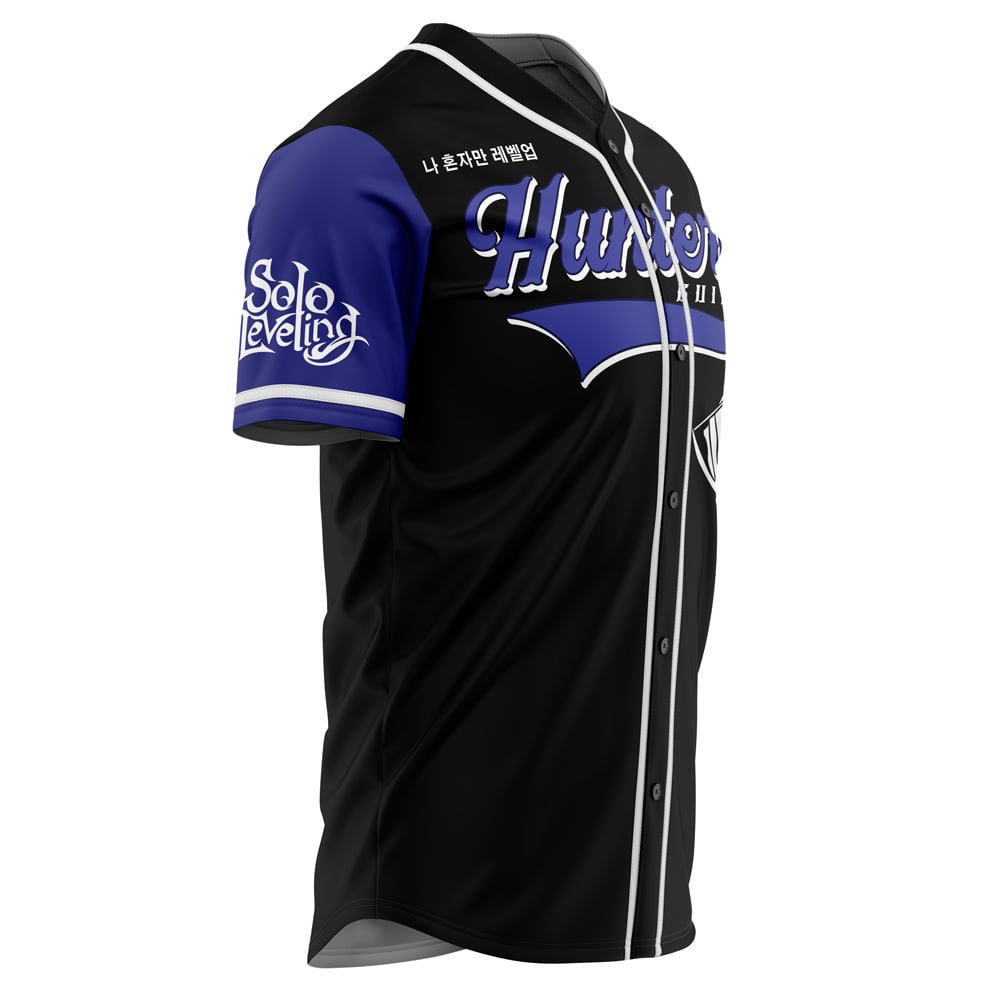 Alternative view of Hunters Guild Solo Leveling Baseball Jersey