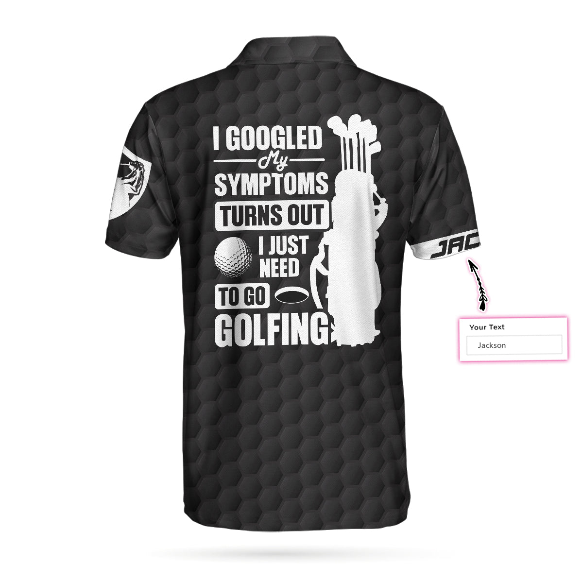 Alternative view of I Just Need To Go Golfing Custom Polo Shirt, Personalized American Flag Polo Shirt, Cool Golf Shirt For Men