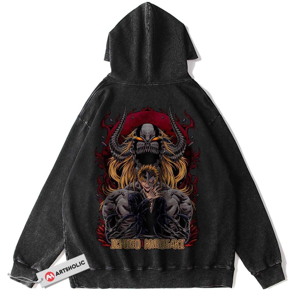 Ichigo Kurosaki Hoodie, Bleach Hoodie, Anime Hoodie, Vintage Hoodie