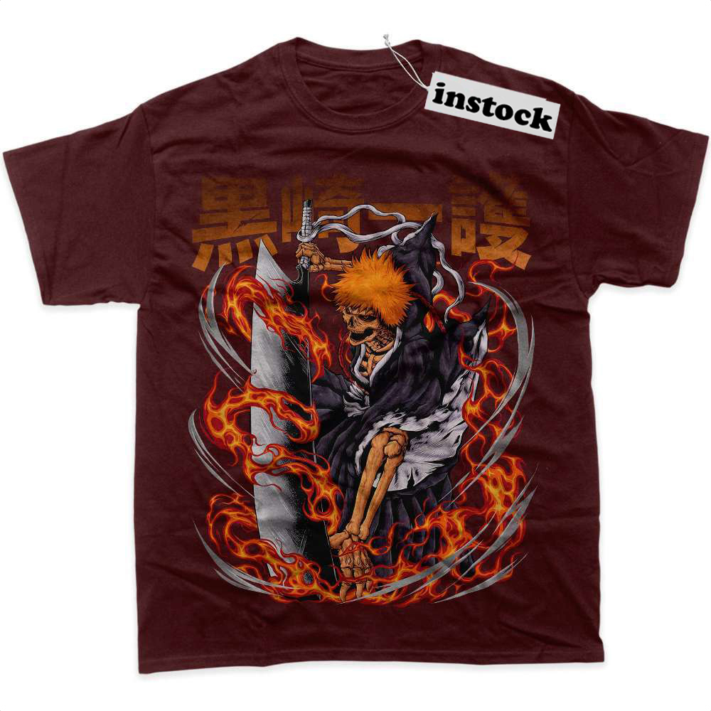 Ichigo Kurosaki Shirt, Bleach Shirt, Anime Shirt, Graphic T-Shirt