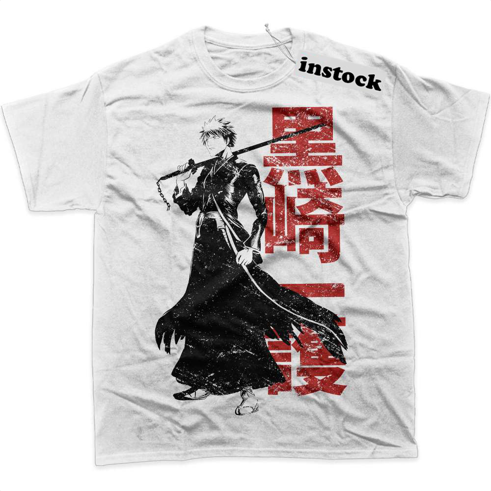 Ichigo Kurosaki Shirt, Bleach Shirt, Anime Shirt, Graphic T-Shirt