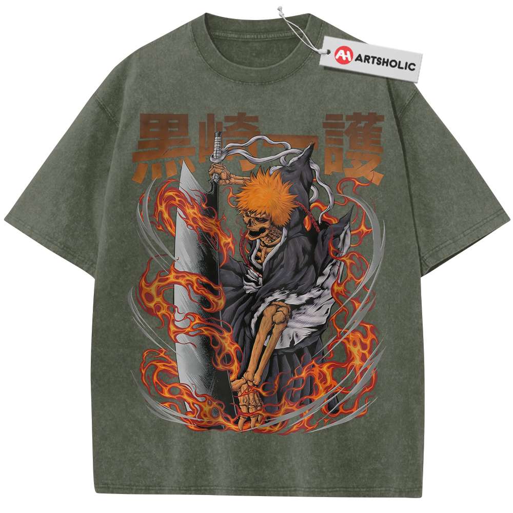 Alternative view of Ichigo Kurosaki Shirt, Bleach Shirt, Anime Shirt, Vintage T-Shirt