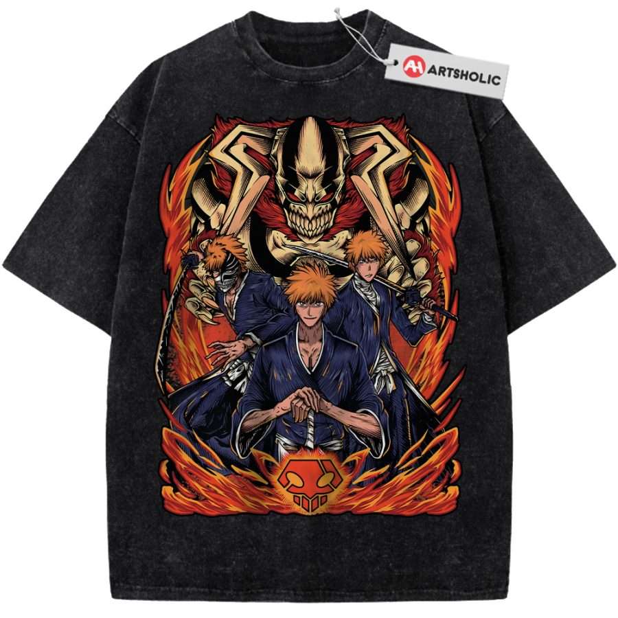 Alternative view of Ichigo Kurosaki Shirt, Bleach Shirt, Anime Shirt, Vintage T-Shirt