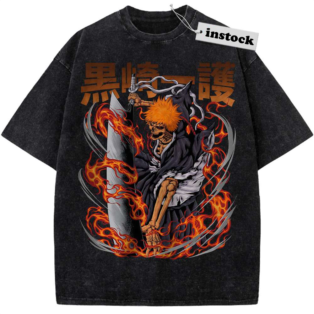 Ichigo Kurosaki Shirt, Bleach Shirt, Anime Shirt, Vintage T-Shirt