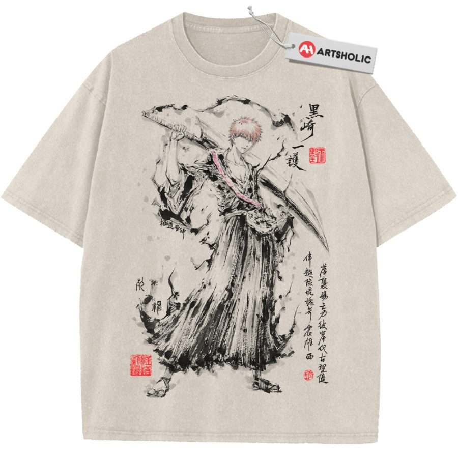 Alternative view of Ichigo Kurosaki Shirt, Bleach Shirt, Anime Shirt, Vintage T-Shirt