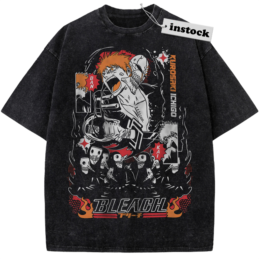 Ichigo Kurosaki Shirt, Bleach Shirt, Anime Shirt, Vintage T-Shirt