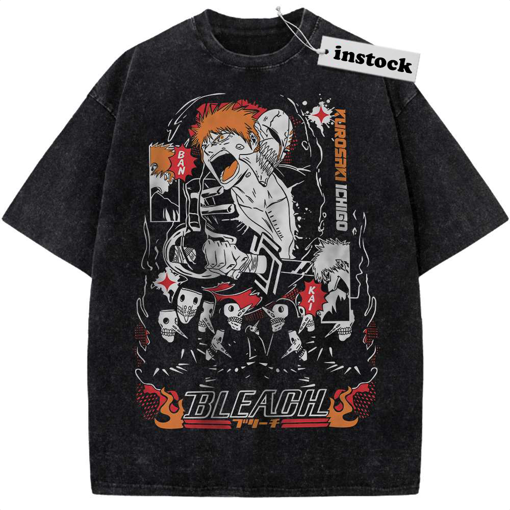 Ichigo Kurosaki Shirt, Bleach Shirt, Anime Shirt, Vintage Tee