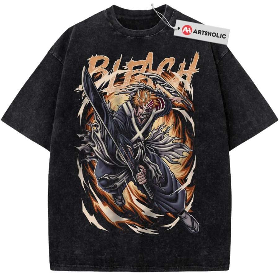 Alternative view of Ichigo Kurosaki Shirt, Bleach Shirt, Anime Shirt, Vintage Tee
