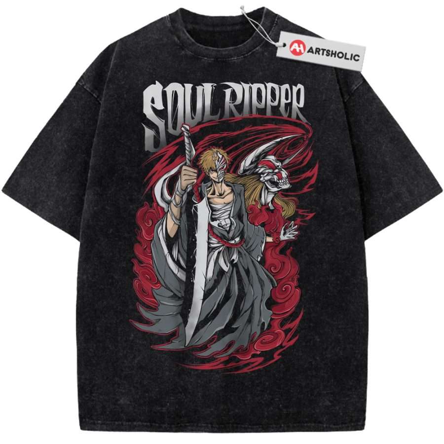 Alternative view of Ichigo Kurosaki Shirt, Bleach Shirt, Anime Shirt, Vintage Tee