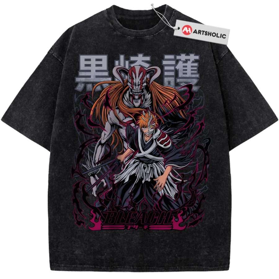 Alternative view of Ichigo Kurosaki Shirt, Bleach Shirt, Anime Shirt, Vintage Tee