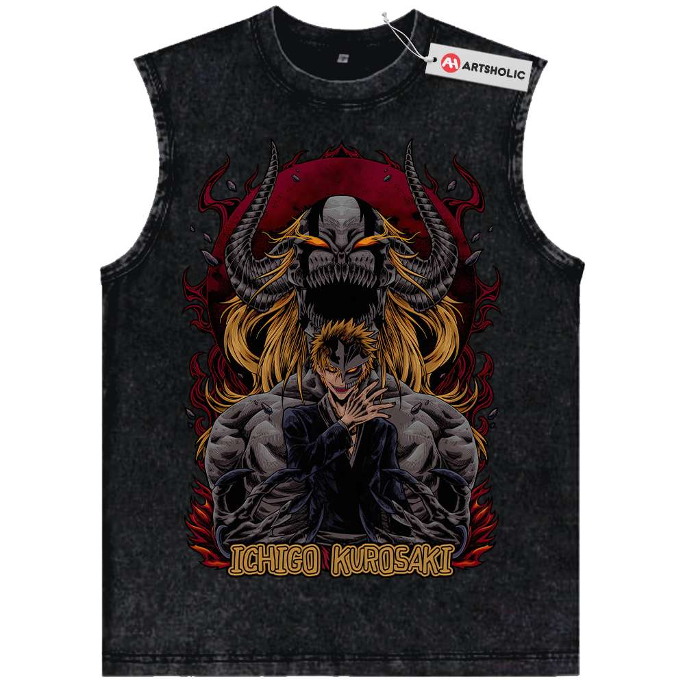 Ichigo Kurosaki Tank Top, Bleach Tank Top, Anime Tank Top, Vintage Tank Top