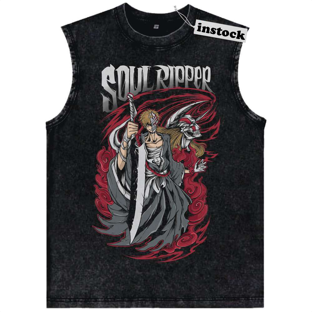Ichigo Kurosaki Tank Top, Bleach Tank Top, Anime Tank Top, Vintage Tank Top