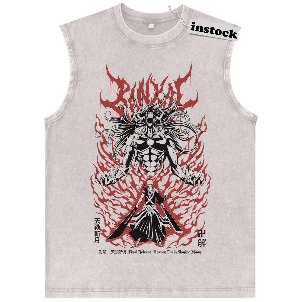 Ichigo Kurosaki Tank Top, Bleach Tank Top, Anime Tank Top, Vintage Tank Top