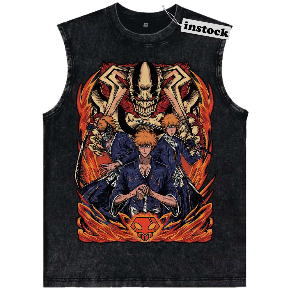 Ichigo Kurosaki Tank Top, Bleach Tank Top, Anime Tank Top, Vintage Tank Top