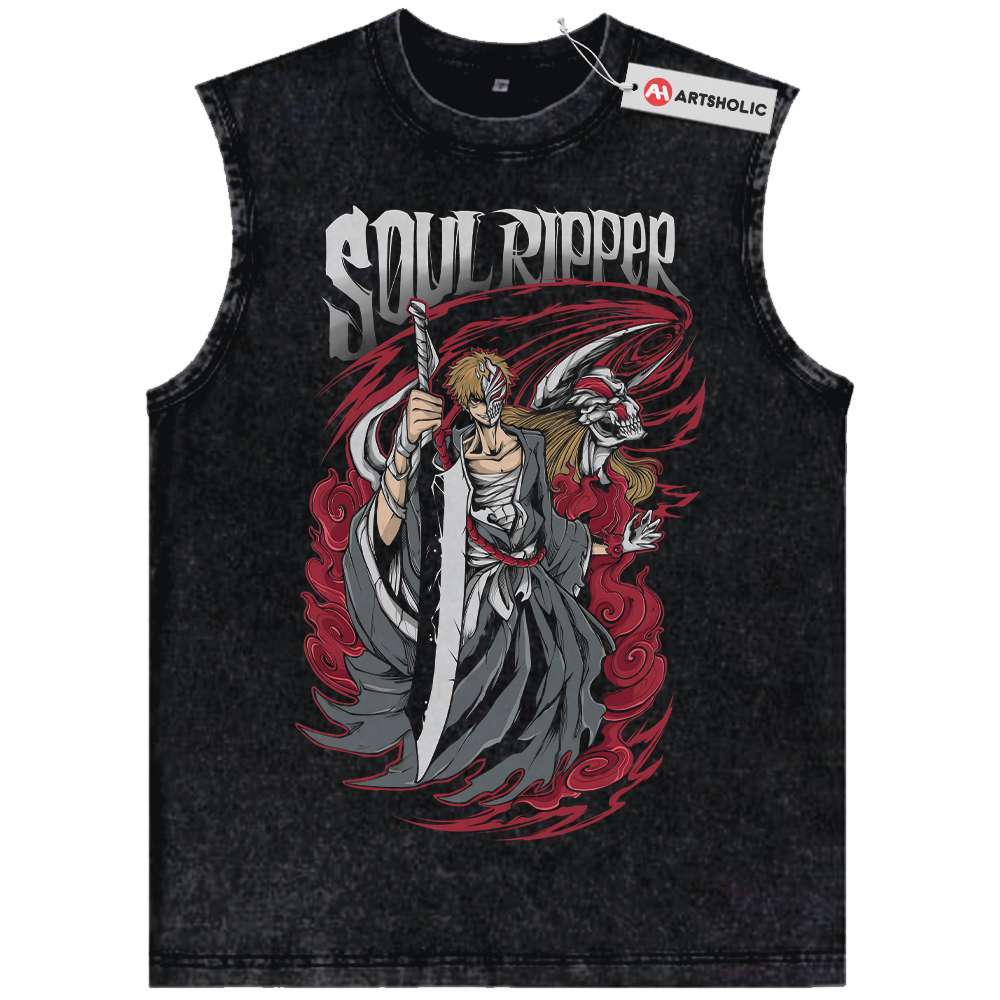 Ichigo Kurosaki Tank Top, Bleach Tank Top, Anime Tank Top, Vintage Tank Top