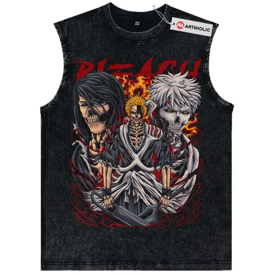 Alternative view of Ichigo Kurosaki vs Yhwach: Final Fight Tank Top, Bleach Tank Top, Anime Tank Top, Vintage Tank Top