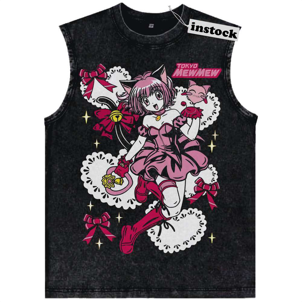 Ichigo Momomiya Tank Top, Tokyo Mew Mew Tank Top, Anime Tank Top, Vintage Tank Top