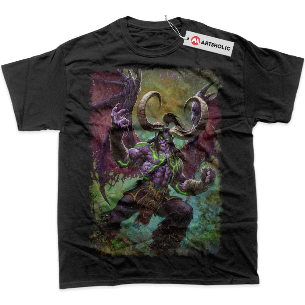 Alternative view of Illidan Stormrage Shirt, Dota Shirt, World of Warcraft Shirt, WoW Shirt, Game Shirt, Graphic Tee