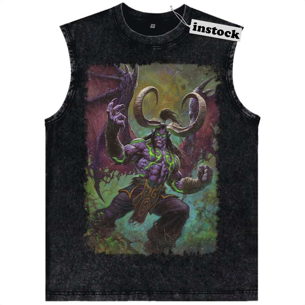 Illidan Stormrage Tank Top, Dota Tank Top, World of Warcraft Tank Top, WoW Tank Top, Game Tank Top, Vintage Tank Top