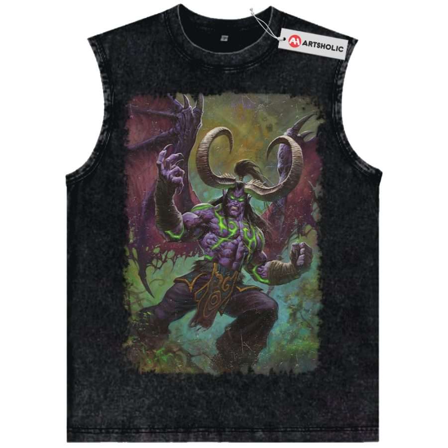 Alternative view of Illidan Stormrage Tank Top, Dota Tank Top, World of Warcraft Tank Top, WoW Tank Top, Game Tank Top, Vintage Tank Top