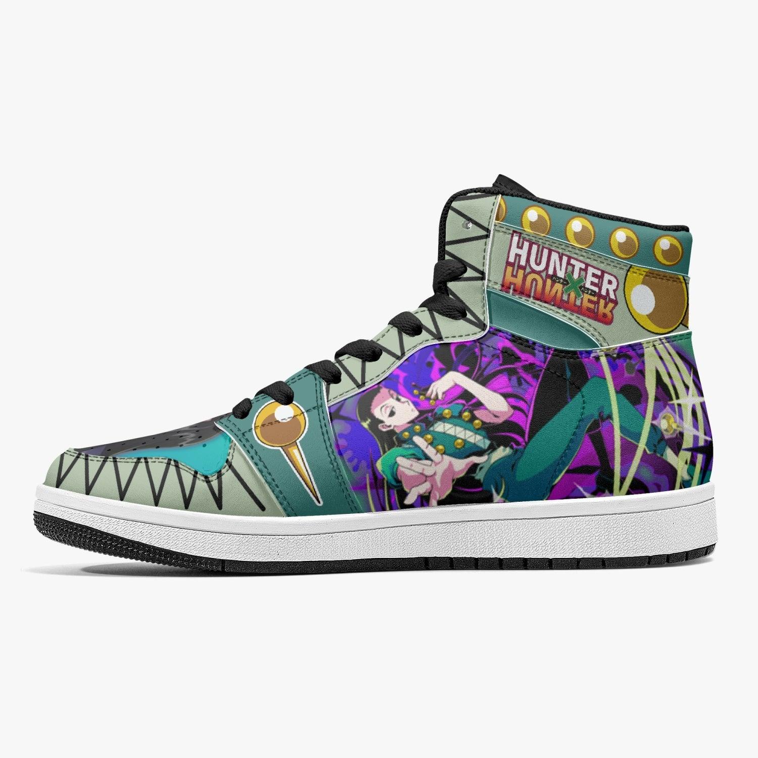 Alternative view of Illumi Hunter X Hunter Custom Sneaker Mid 1 Basketball Shoes - Otaku Hall