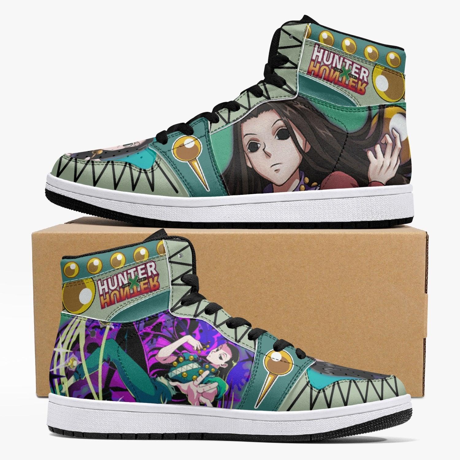 Illumi Hunter X Hunter Custom Sneaker Mid 1 Basketball Shoes - Otaku Hall