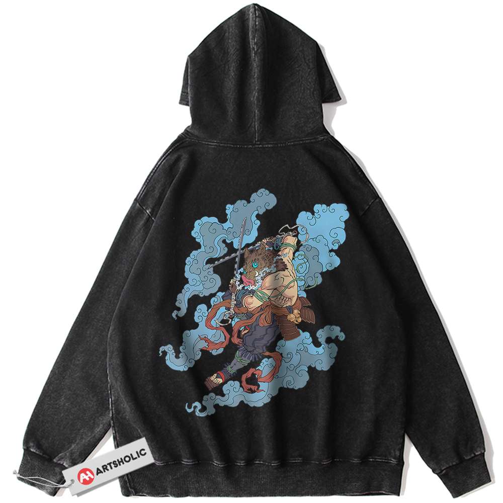Inosuke Hashibira Hoodie, Demon Slayer Hoodie, Anime Hoodie, Vintage Hoodie
