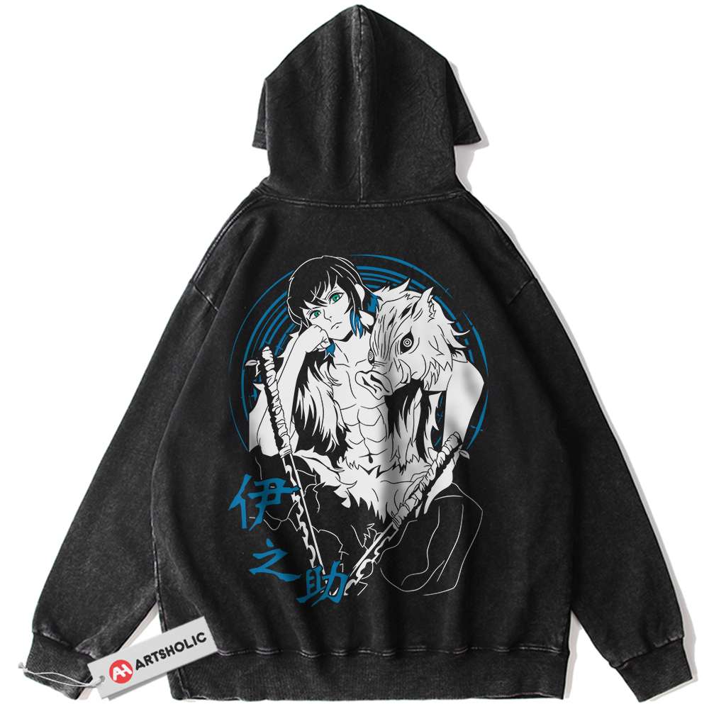 Inosuke Hashibira Hoodie, Demon Slayer Hoodie, Anime Hoodie, Vintage Hoodie