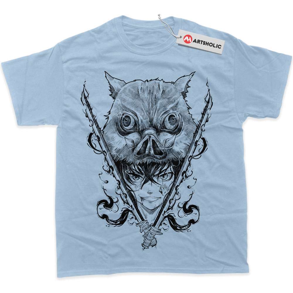 Alternative view of Inosuke Hashibira Shirt, Demon Slayer Shirt, Anime Shirt, Graphic Tee